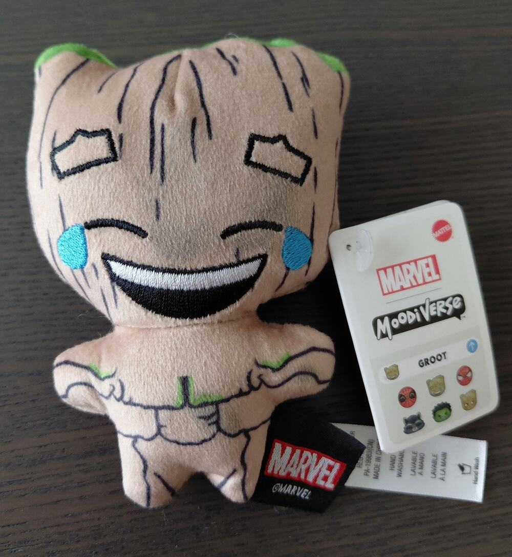Mattel Marvel Moodiverse Laughing Groot 4" Plush Series 1.0 Laugh Cry HWD88